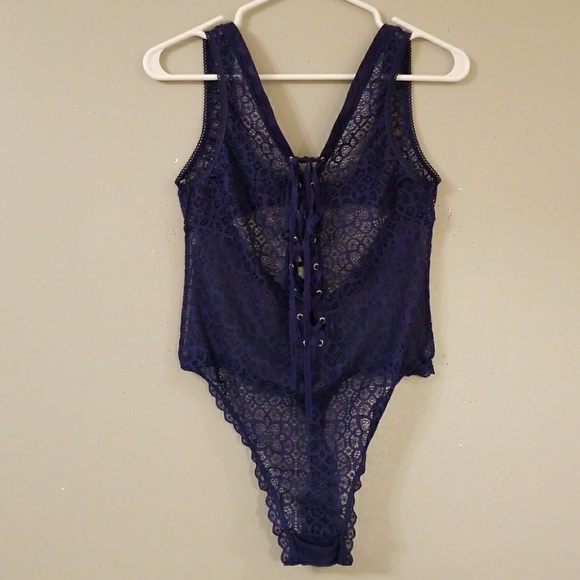 Nwt Victoria's Secret Lace Lingerie Bodysuit Med💙